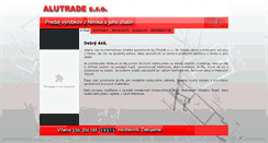 Desktop Screenshot of alutrade.sk